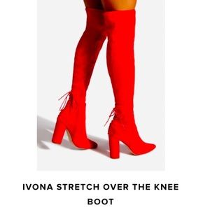 IVONA STRETCH OVER THE KNEE
BOOT (RED)